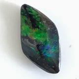 Green Orange solid boulder opal