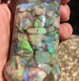 Bright  Opal rubs from Lightning Ridge