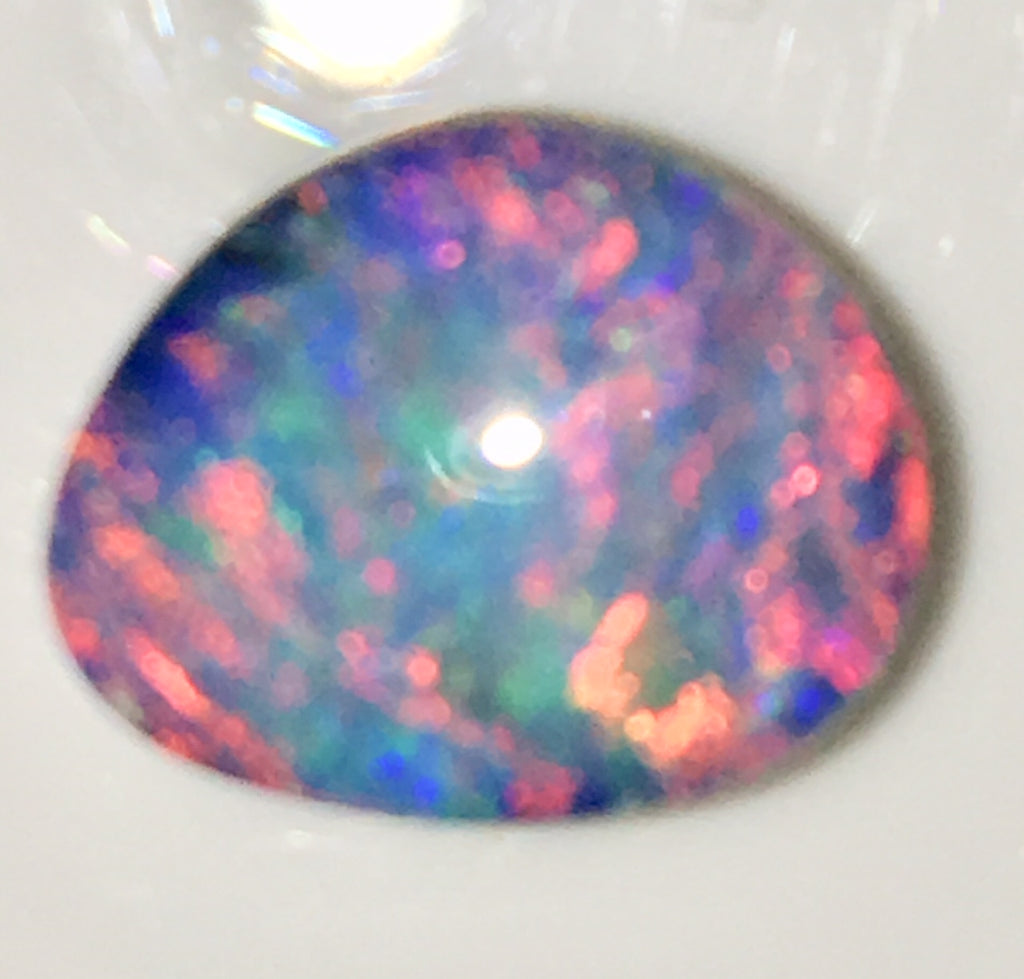 Hot Pink Multi Coloured Doublet Opal