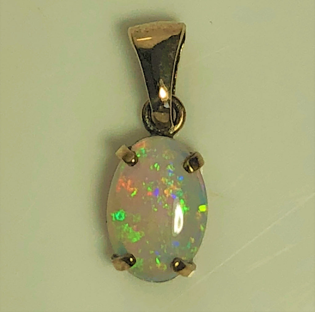 Andamooka crystal opal pendant