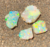 Bright rough crystal opal