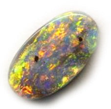 Light Multi Coloured Boulder Opal