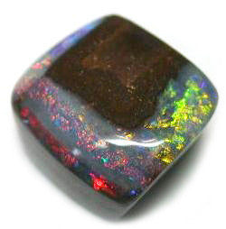 Unusual Square Multi Coloured Opal