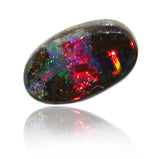 Red Striped Boulder Opal