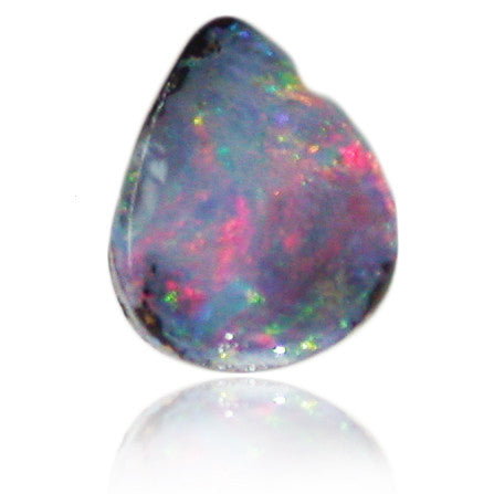 Pink Blue Teardrop Boulder Opal