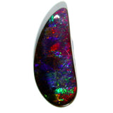 Bright red multi coloured Solid Boulder Opal