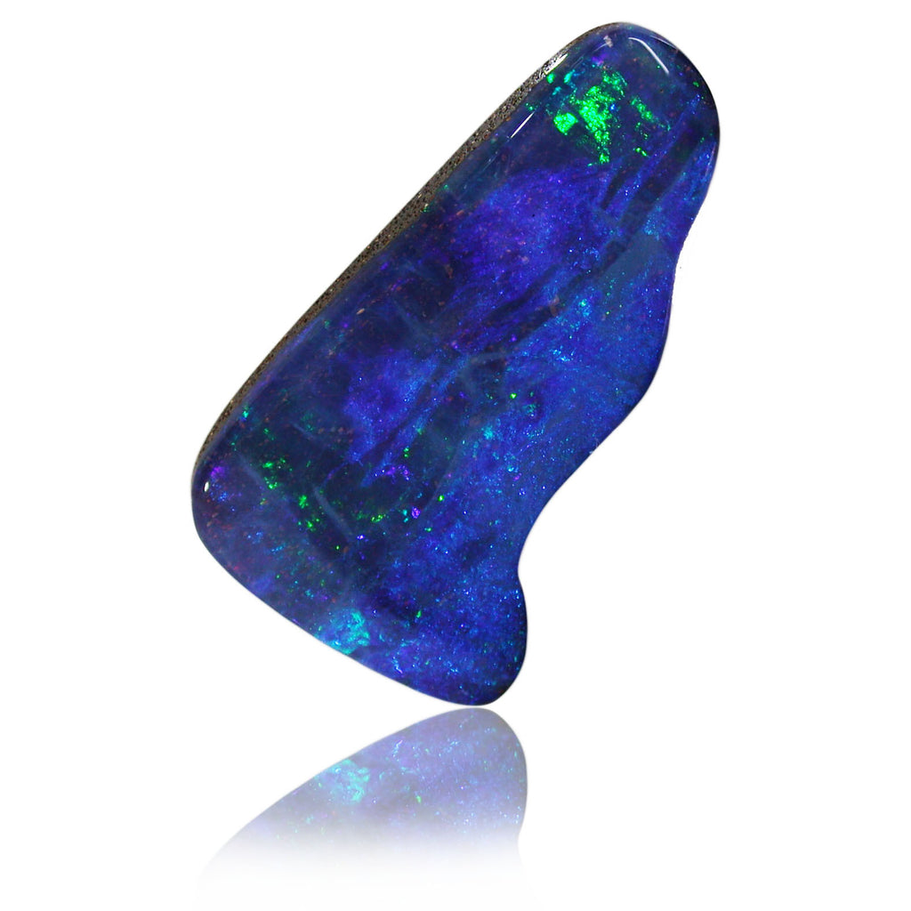 Blue Green Shaped Opal Stone