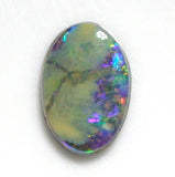 Multi-coloured solid boulder opal from quilpie