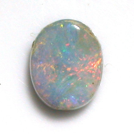 Milky pink multi-coloured solid boulder opal