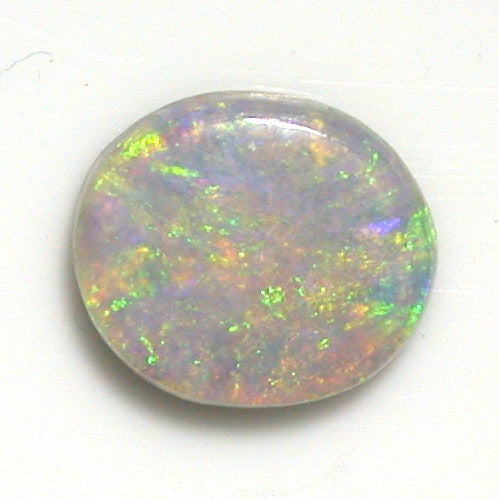 Green multi-coloured solid boulder opal