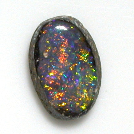 Multi-coloured solid boulder opal from quilpie