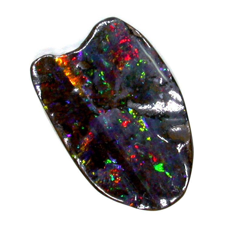 Red multi coloured Solid Boulder Opal