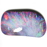 Hot pink and sky blue solid boulder opal