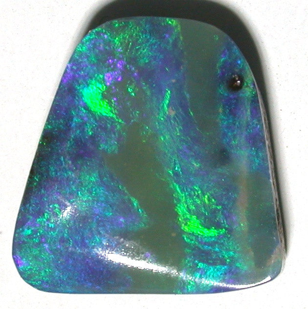 Green solid boulder opal