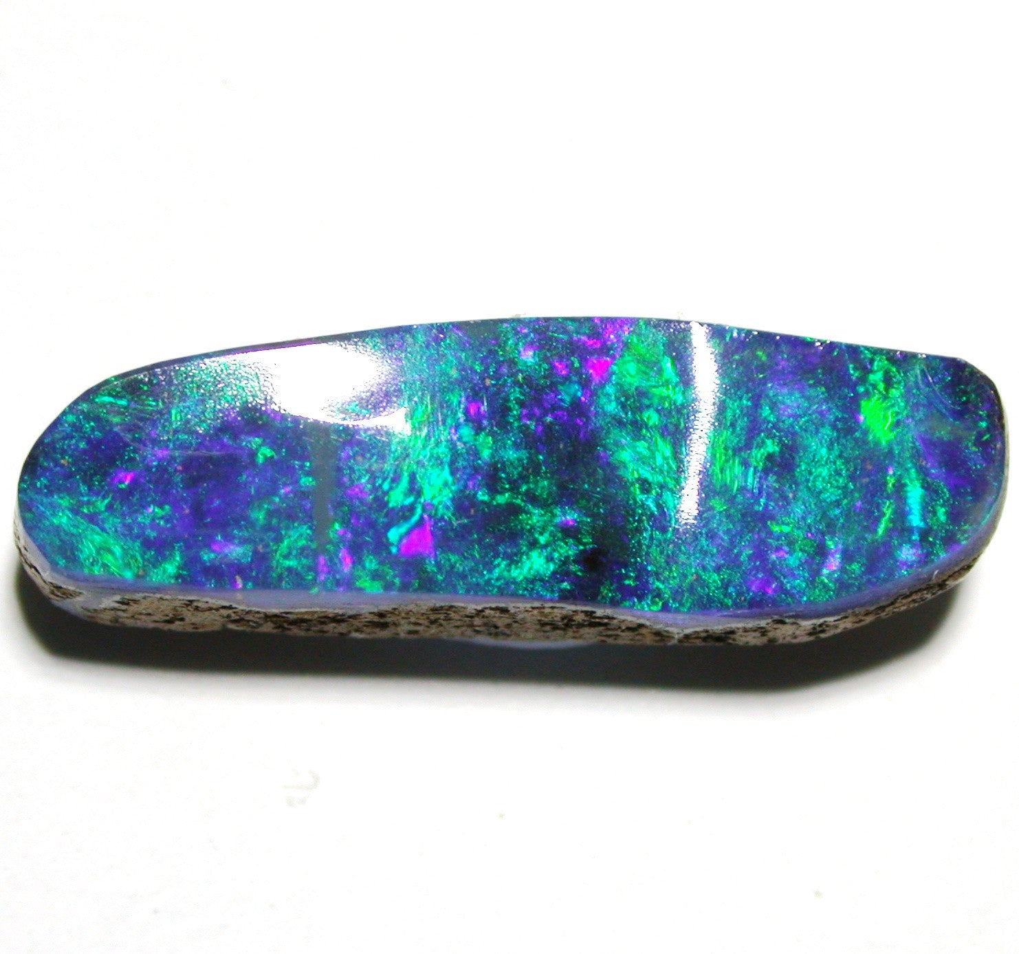 Green and Blue solid boulder opal
