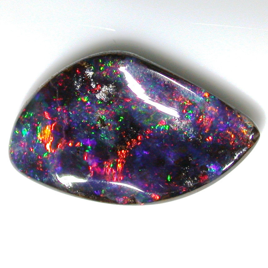 Red and Green solid boulder opal