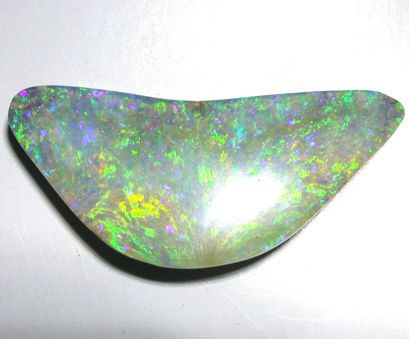 Green, Gold and Violet Solid Boulder Opal