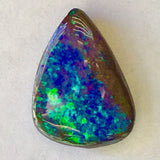 Bright Green and Blue solid boulder opal