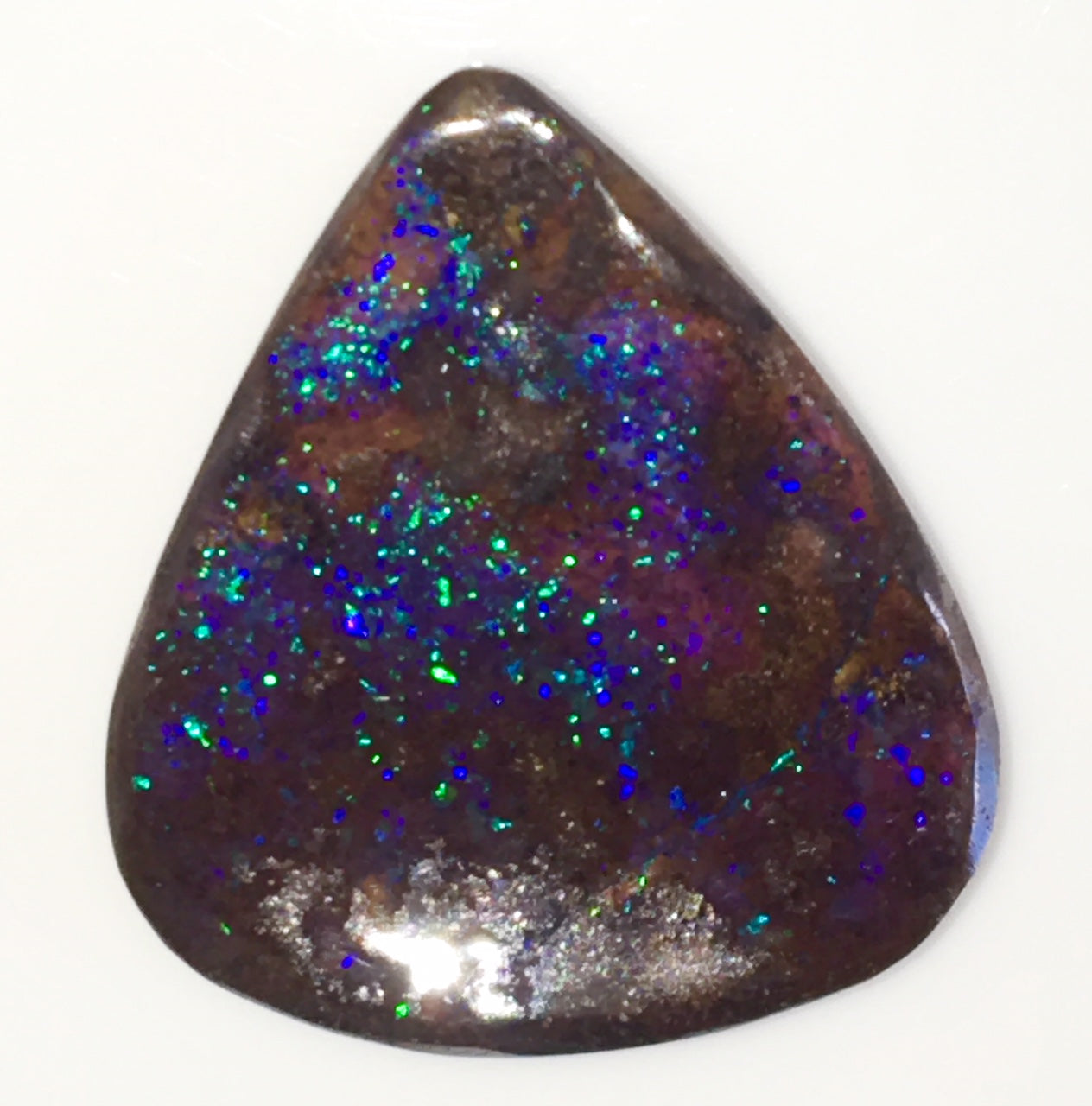 Blue Green solid boulder opal