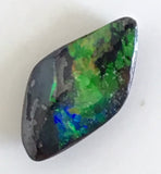 Green Orange solid boulder opal