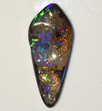 Orange Green solid boulder opal