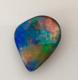 Red Blue Multi ColouredGem solid boulder opal