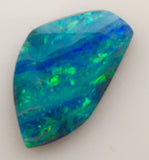 Green Blue Multi Coloured solid boulder opal