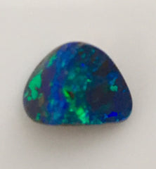Green Blue  solid boulder opal