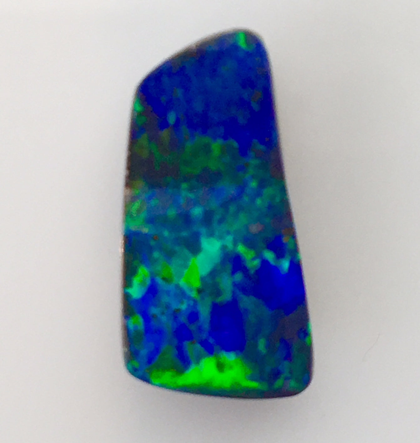 Gem Green Blue  solid boulder opal