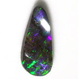 Green strips solid boulder opal