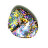 Green, Gold multi coloured solid boulder opal