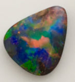 Lightning Bolt Orange Green Multi Coloured  solid boulder opal