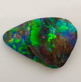 Magic Electric Green Gold Blue solid boulder opal