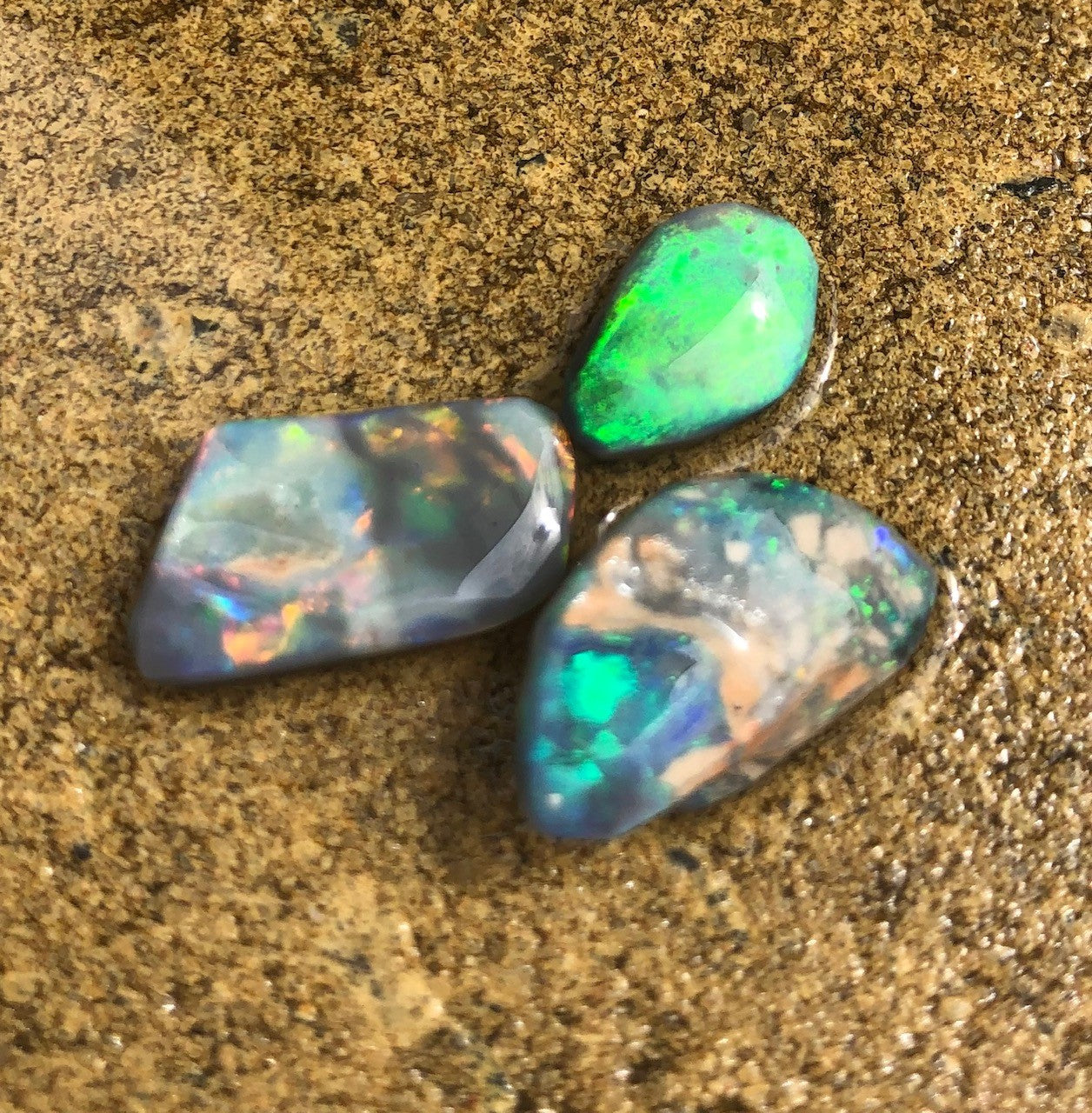 Opal  rubs from Lightning Ridge