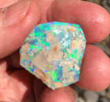 Rubbed very bright gem Crystal Opal  from Lightning Ridge