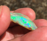 Rubbed very bright gem Crystal Opal  from Lightning Ridge