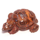 Tortoise Carving With Saphire Eyes