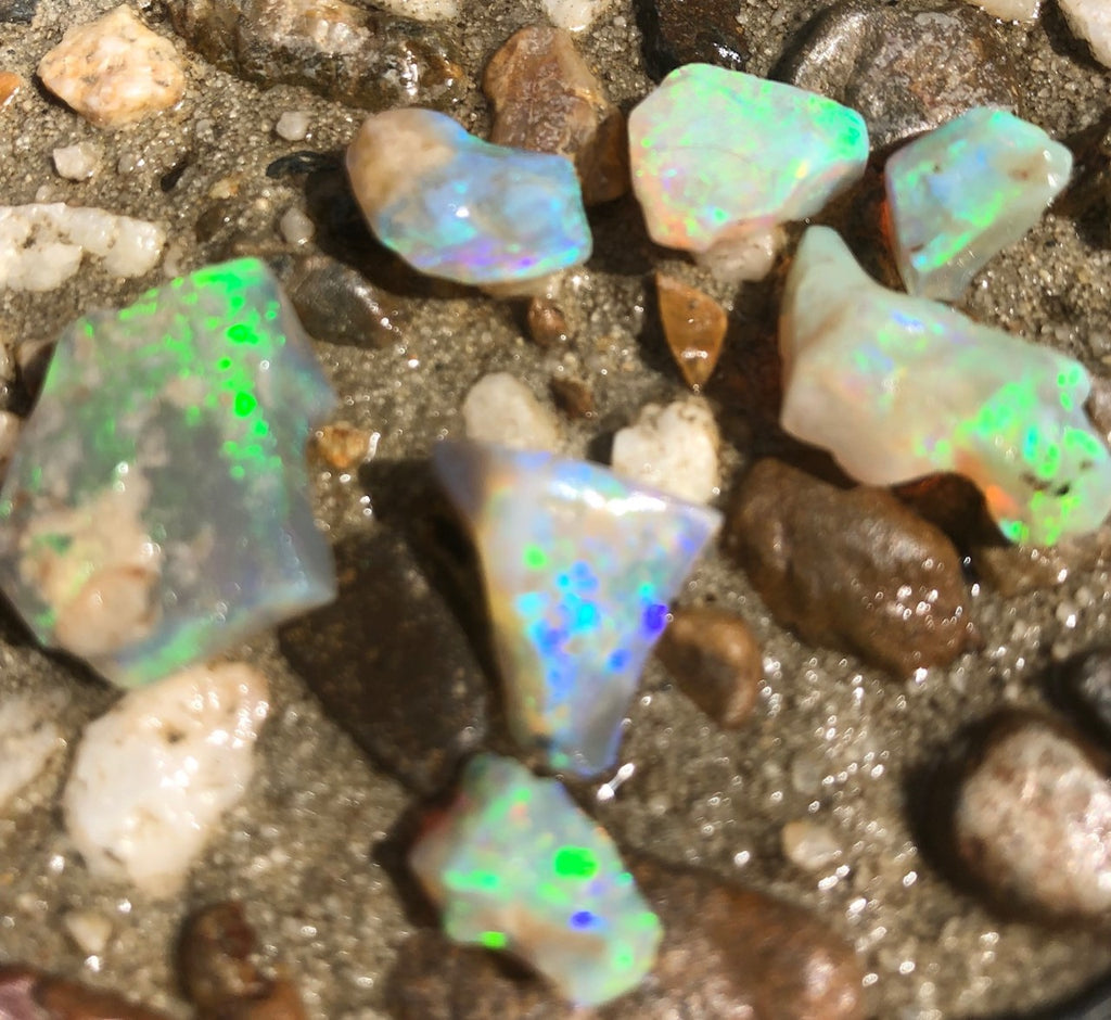 Rough Crystal Opal  from Lightning Ridge