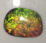 Orange Multi Coloured Doublet Opal