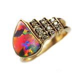 Gem Quality Boulder Opal Ring