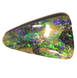 Electric green solid boulder opal