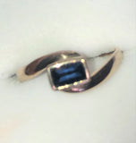 Australian Blue Sapphire Gold Ring