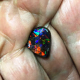 Red, orange Multi- Coloured Solid Boulder Opal
