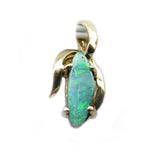 9k Green Gold Opal Pendant