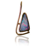Pink Pastel boulder opal 9k pendant