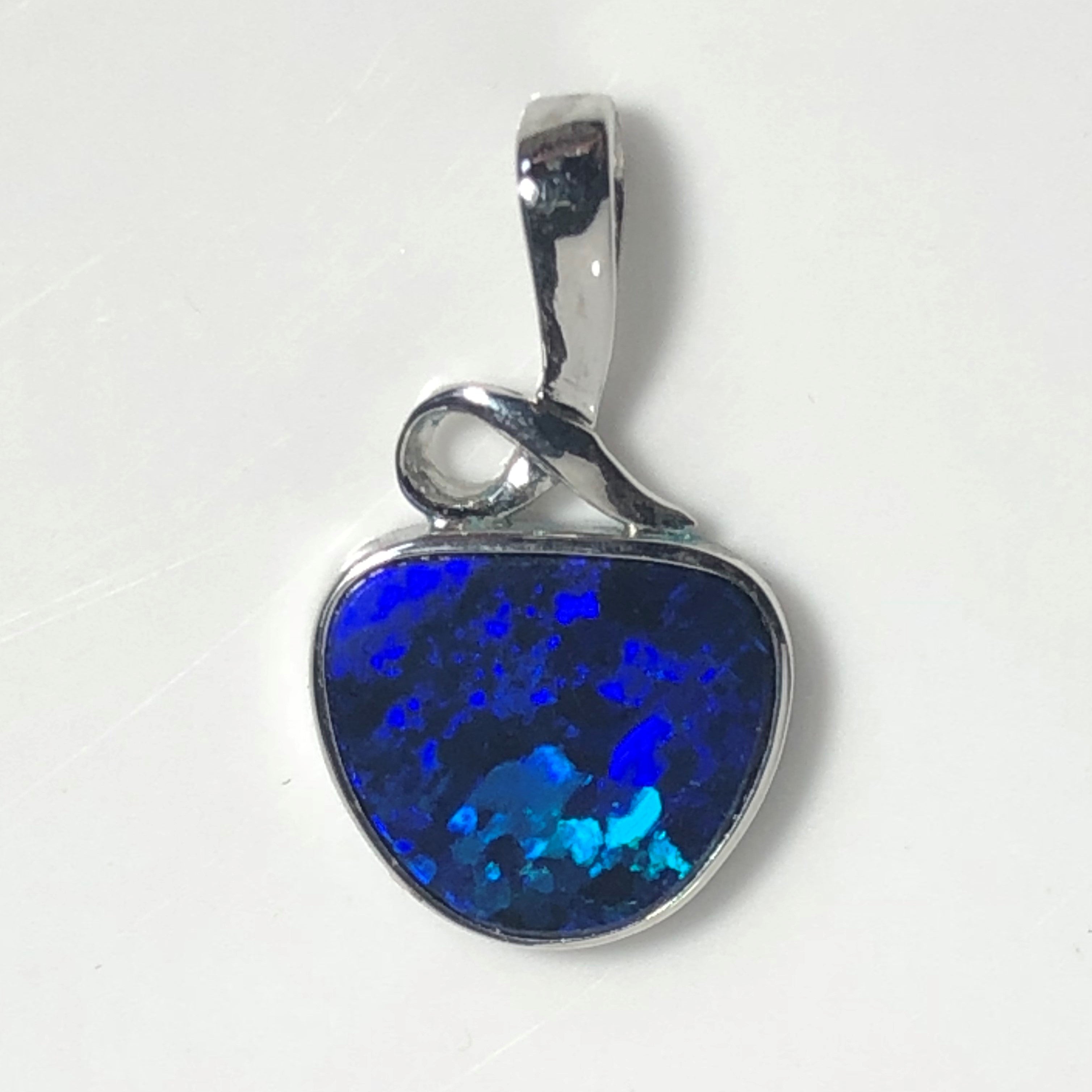 Blue  Doublet opal pendant