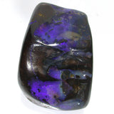 Blue boulder opal polished specimen