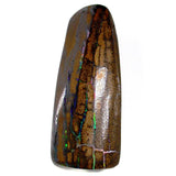 Green multi coloured boulder opal polished specimen