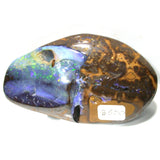 Green multi coloured jelly boulder opal polished specimen