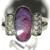 Hot Pink and Red solid  boulder opal from Quilpie